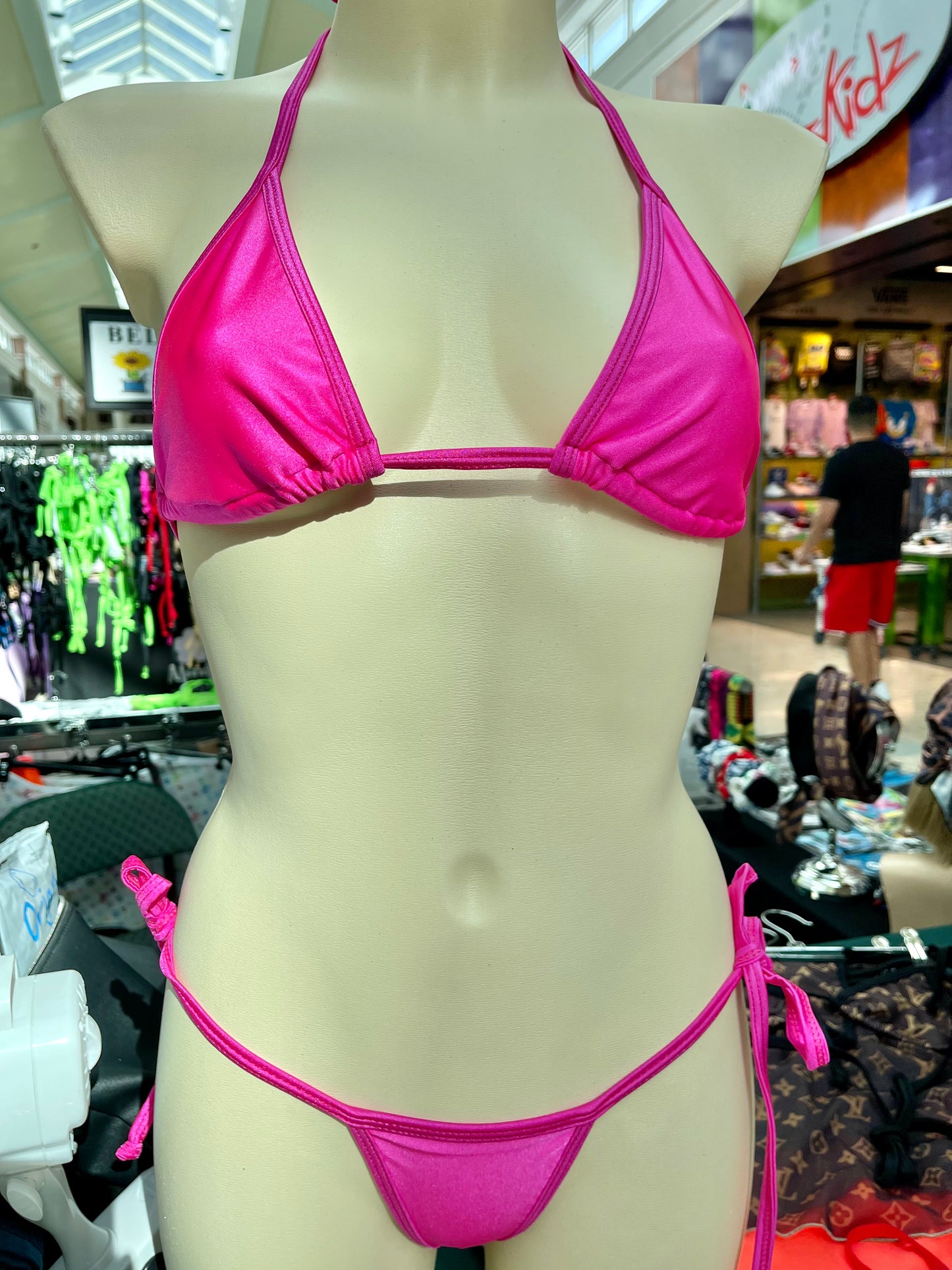 Brazilian Neon Plain Color Bikini