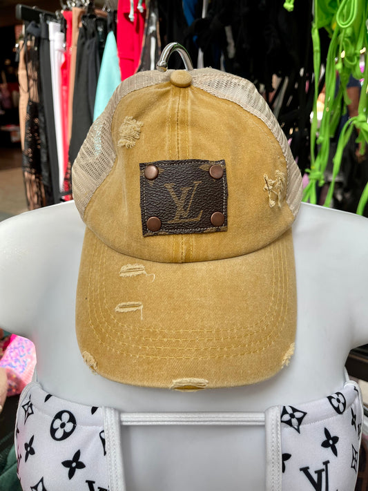 Upcycled Fishnet LV Hat in 2023  Used louis vuitton, Hats, Fishnet