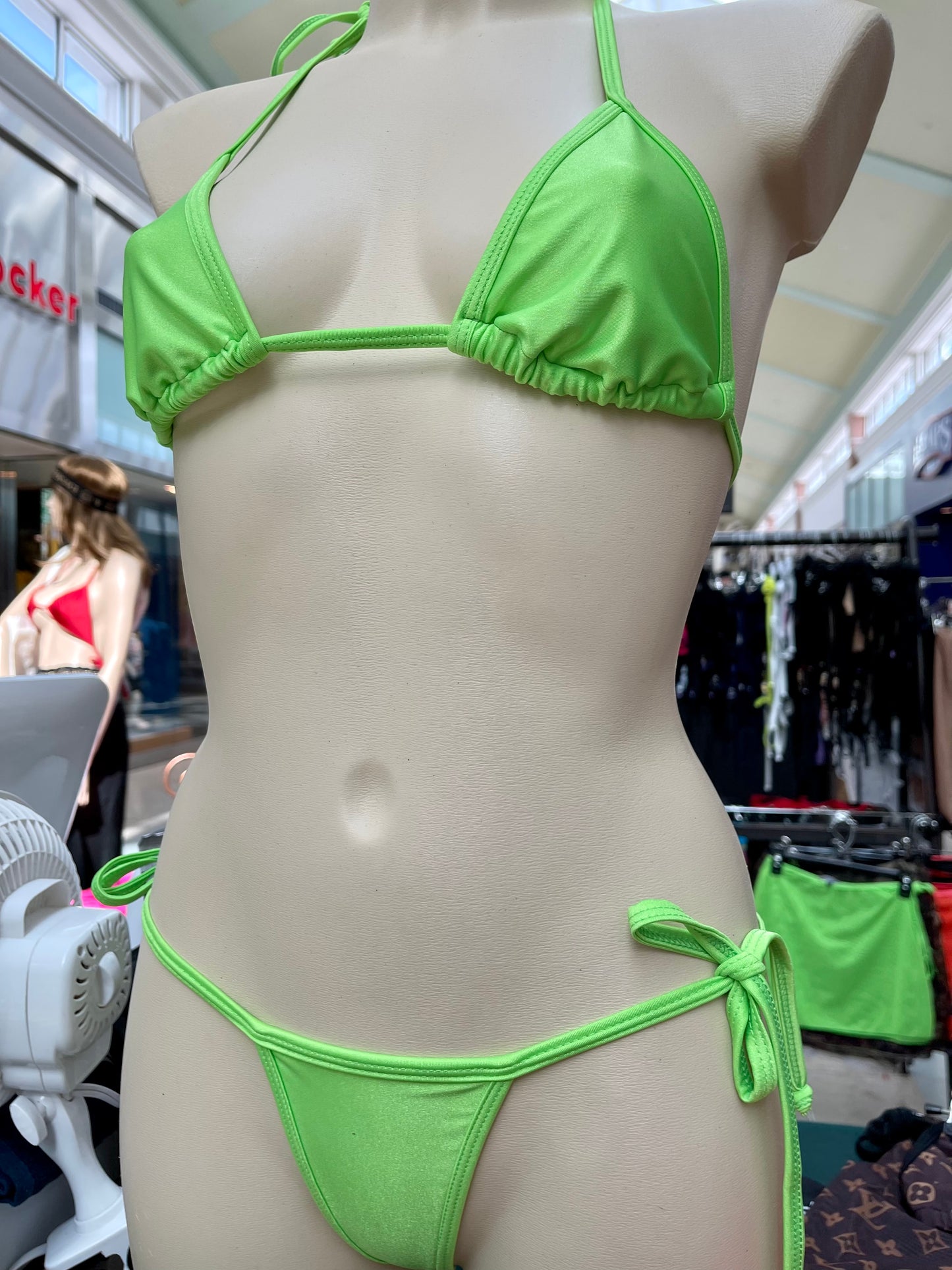 Brazilian Neon Plain Color Bikini