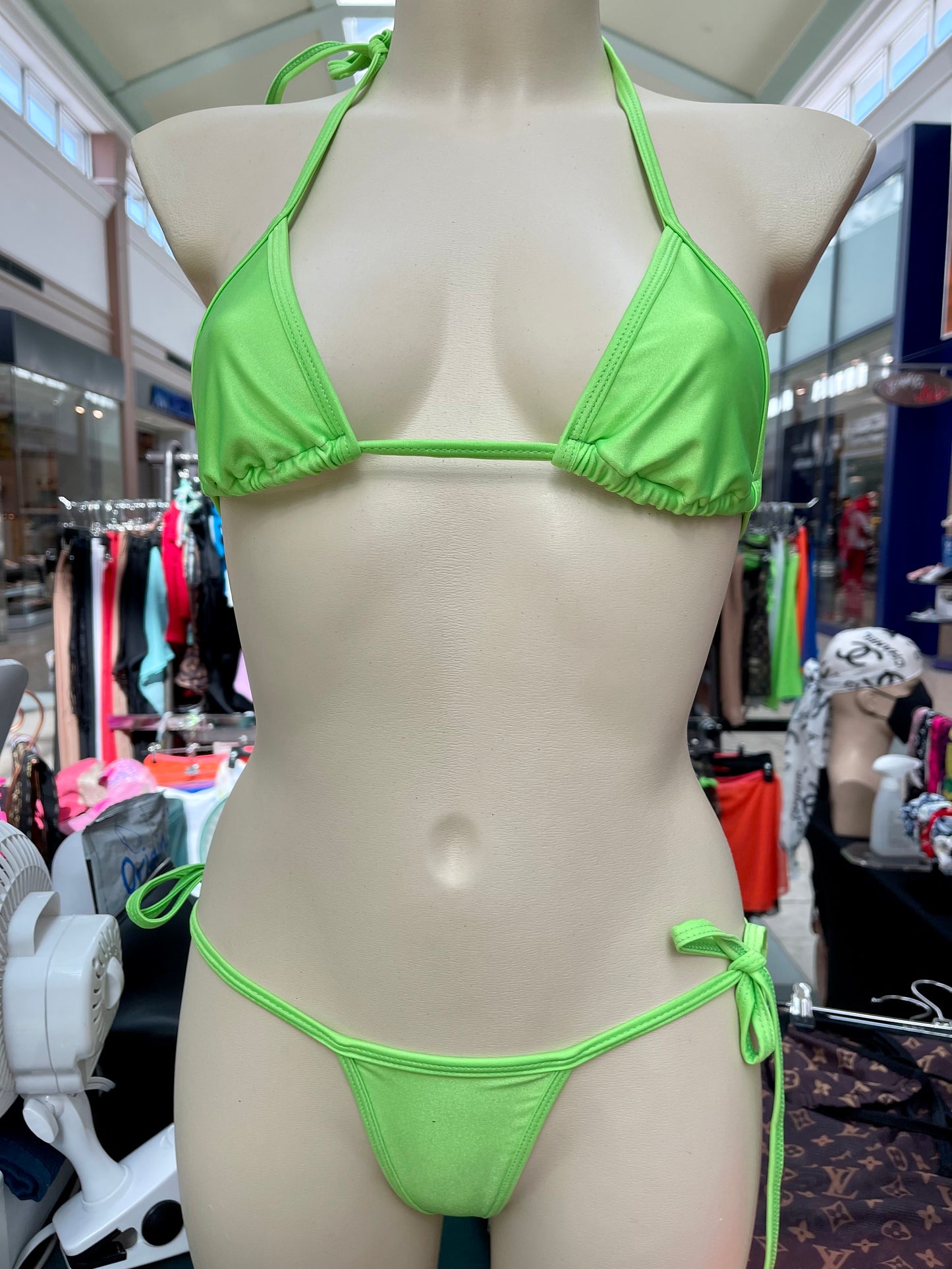 Brazilian Neon Plain Color Bikini